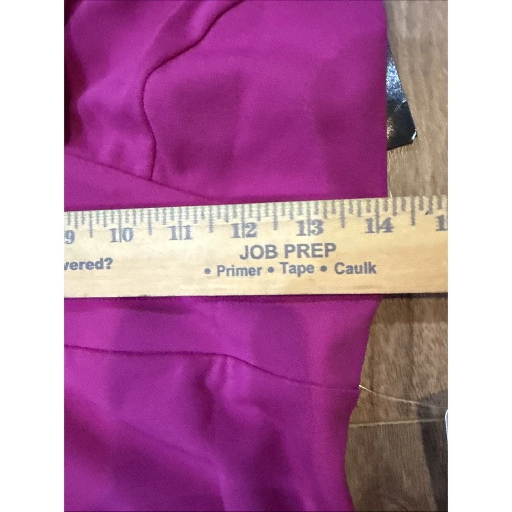NWT $79 Jump Apparel Magenta V Neck Ruffle sleeveless Cocktail  Dress size M